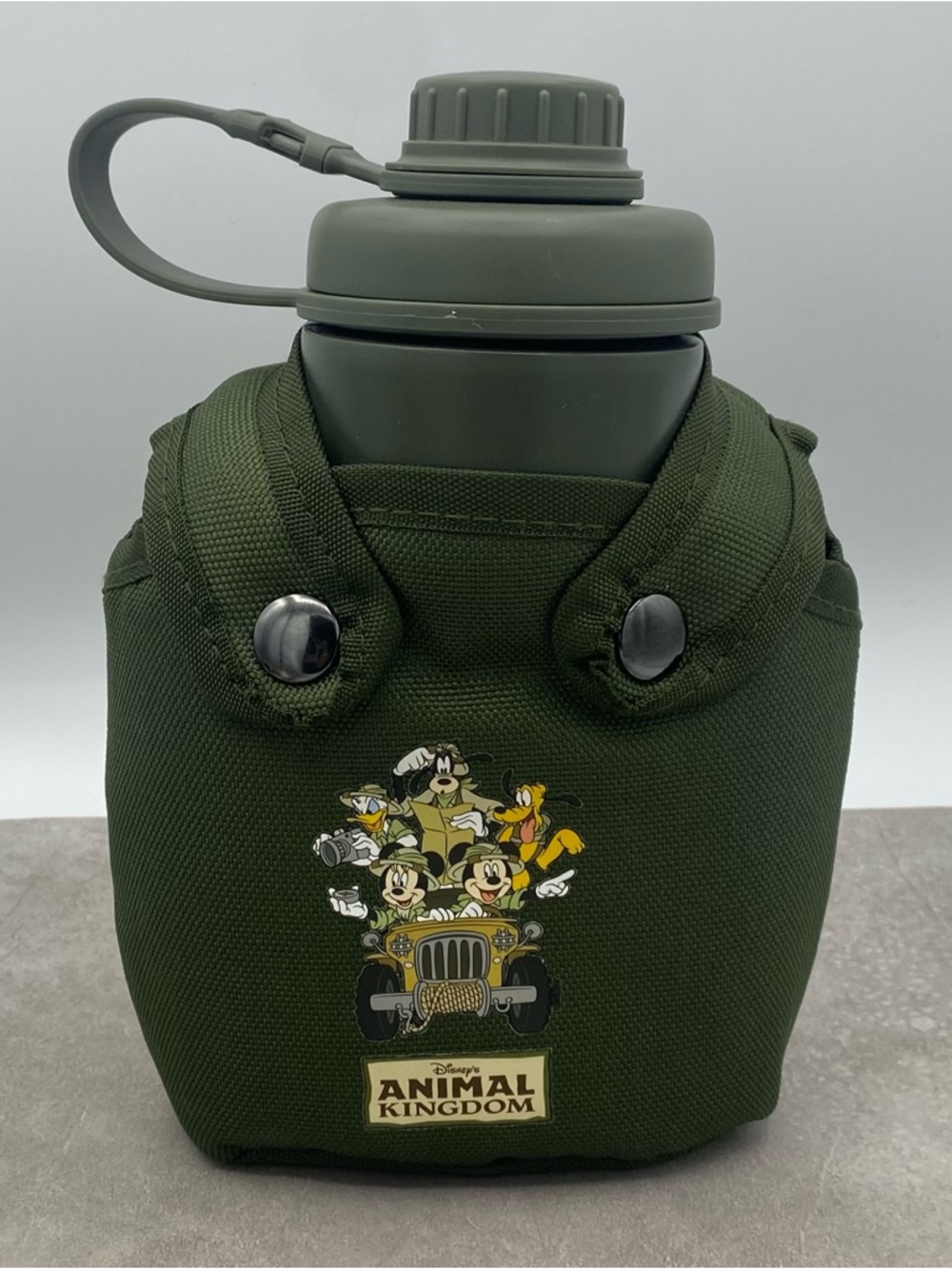 Disney Parks Fab 5 Canteen Animal Kingdom Water Bottle Canvas 8 Inch Gift Travel